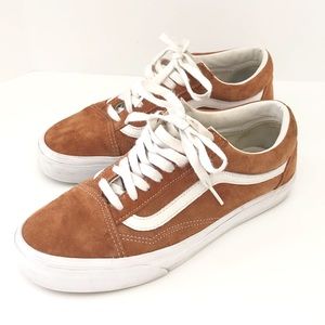 vans pig suede leather brown
